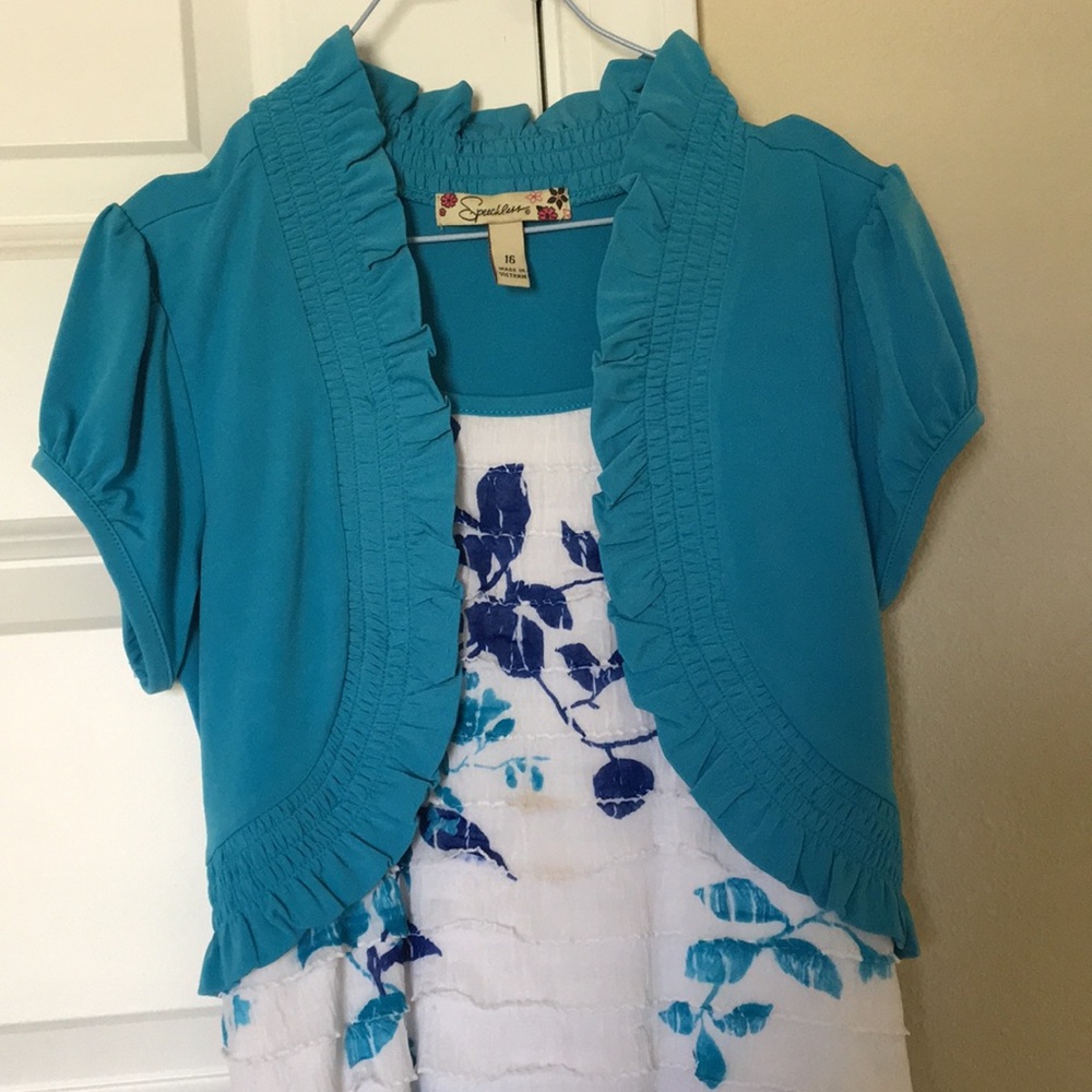 Speechless Blue Flower Dress